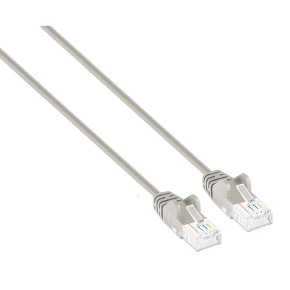 Cat6 U/UTP Slim Network Patch Cable, 10 ft., Gray Image 2