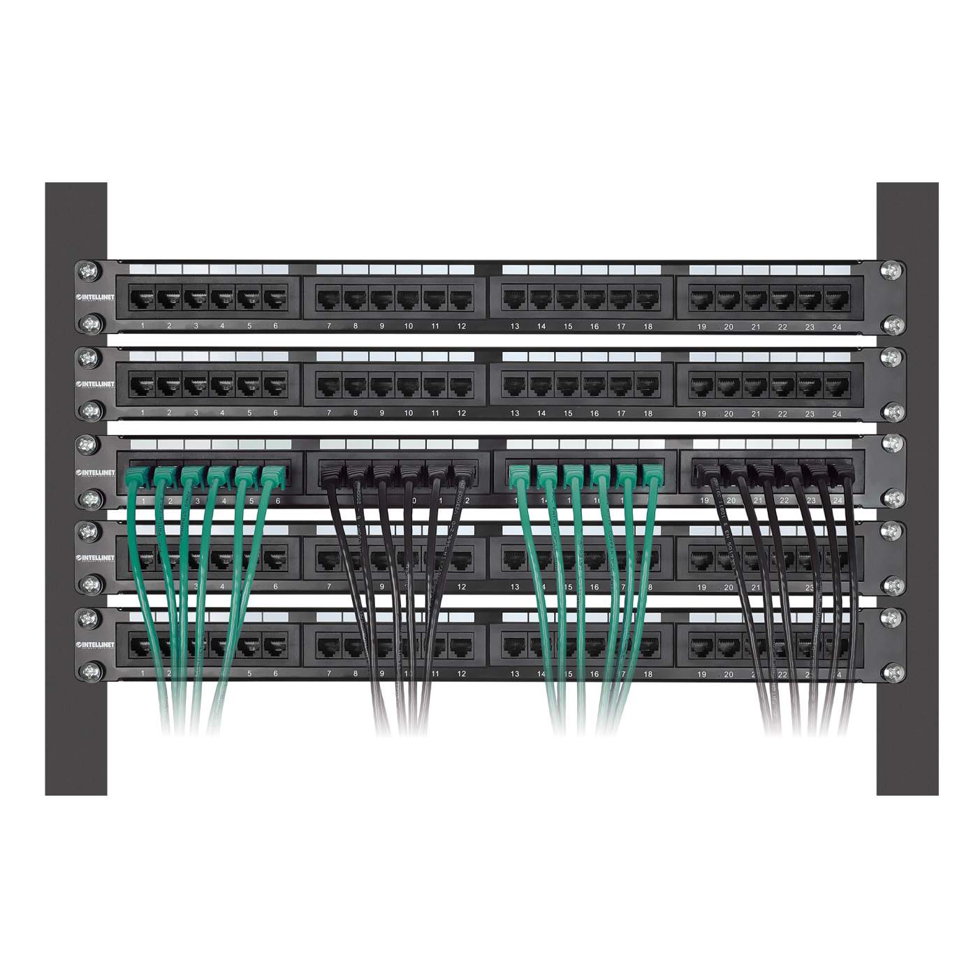 Cat6 U/UTP Slim Network Patch Cable, 10 ft., Green, 10-Pack Image 6