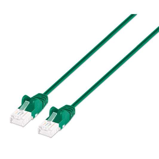 Cat6 U/UTP Slim Network Patch Cable, 10 ft., Green Image 1