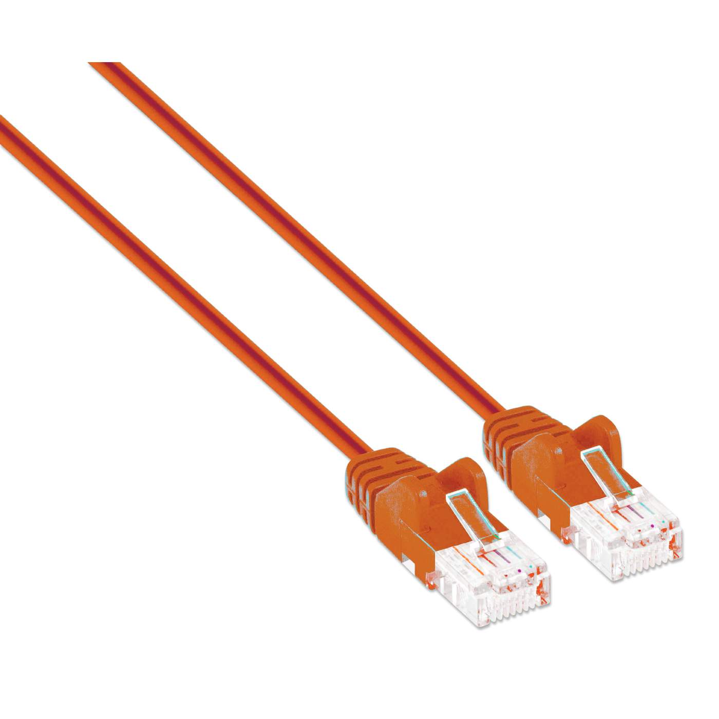 Cat6 U/UTP Slim Network Patch Cable, 10 ft., Orange Image 2