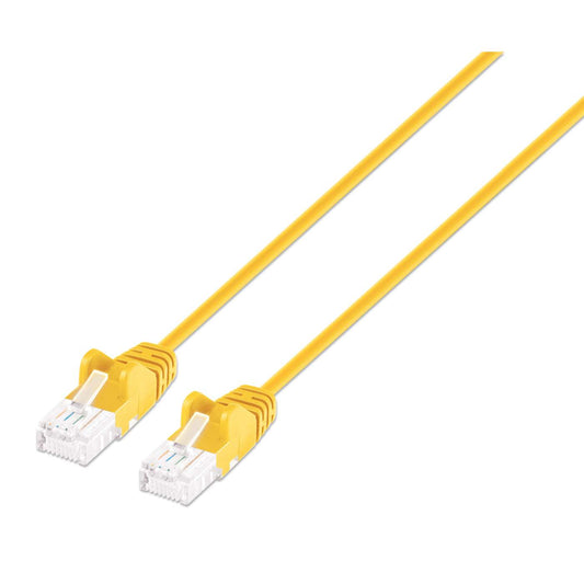 Cat6 U/UTP Slim Network Patch Cable, 10 ft., Yellow Image 1