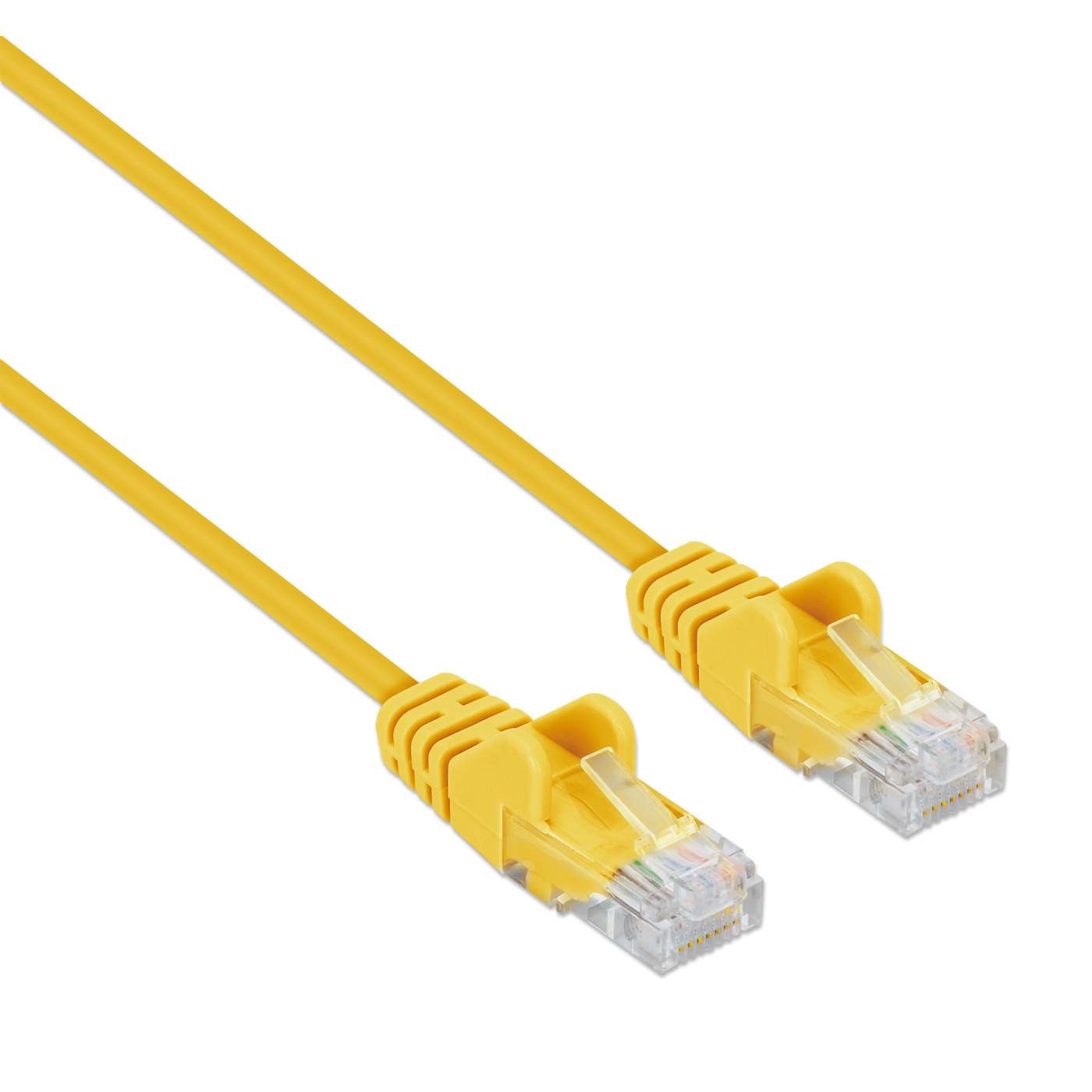 Cat6 U/UTP Slim Network Patch Cable, 10 ft., Yellow Image 2