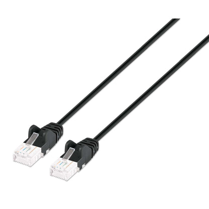 Cat6 U/UTP Slim Network Patch Cable, 14 ft., Black Image 1