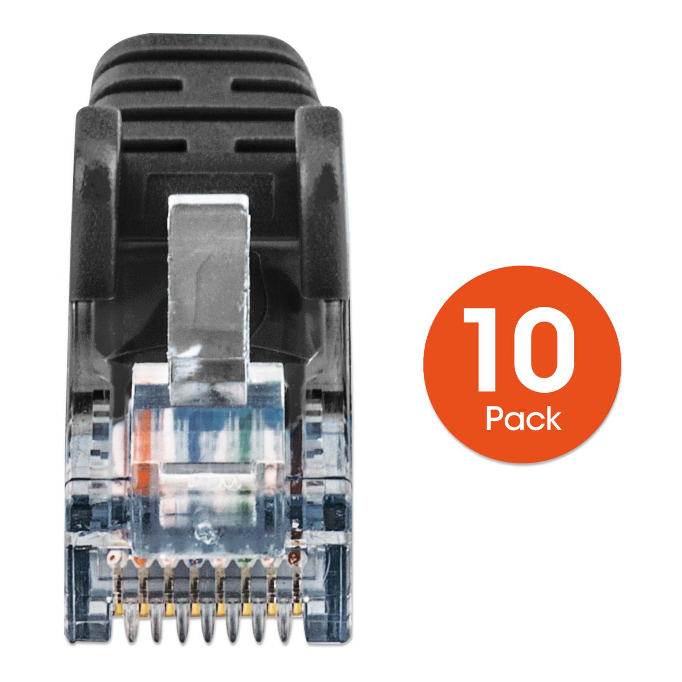 Cat6 U/UTP Slim Network Patch Cable, 20 ft., Black, 10-Pack Image 6