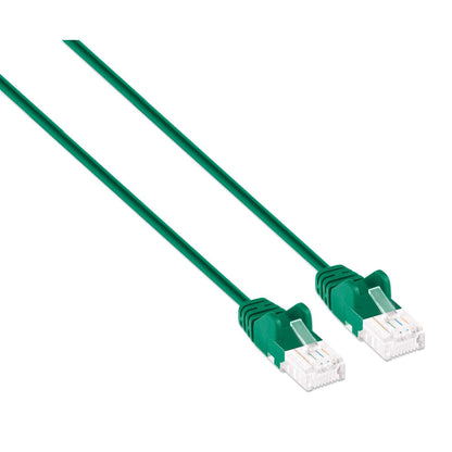Cat6 U/UTP Slim Network Patch Cable, 3 ft., Green Image 2