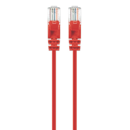 Cat6 U/UTP Slim Network Patch Cable, 3 ft., Red Image 4