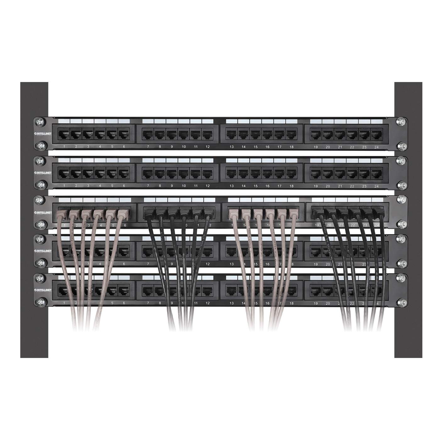 Cat6 U/UTP Slim Network Patch Cable, 5 ft., Gray, 10-Pack Image 6