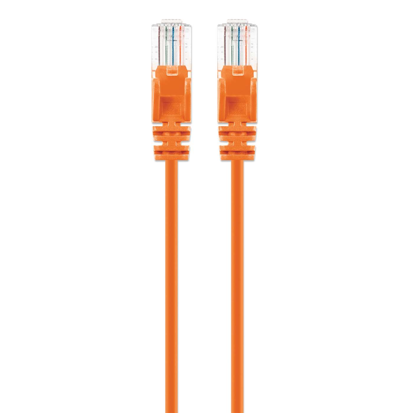 Cat6 U/UTP Slim Network Patch Cable, 5 ft., Orange Image 4
