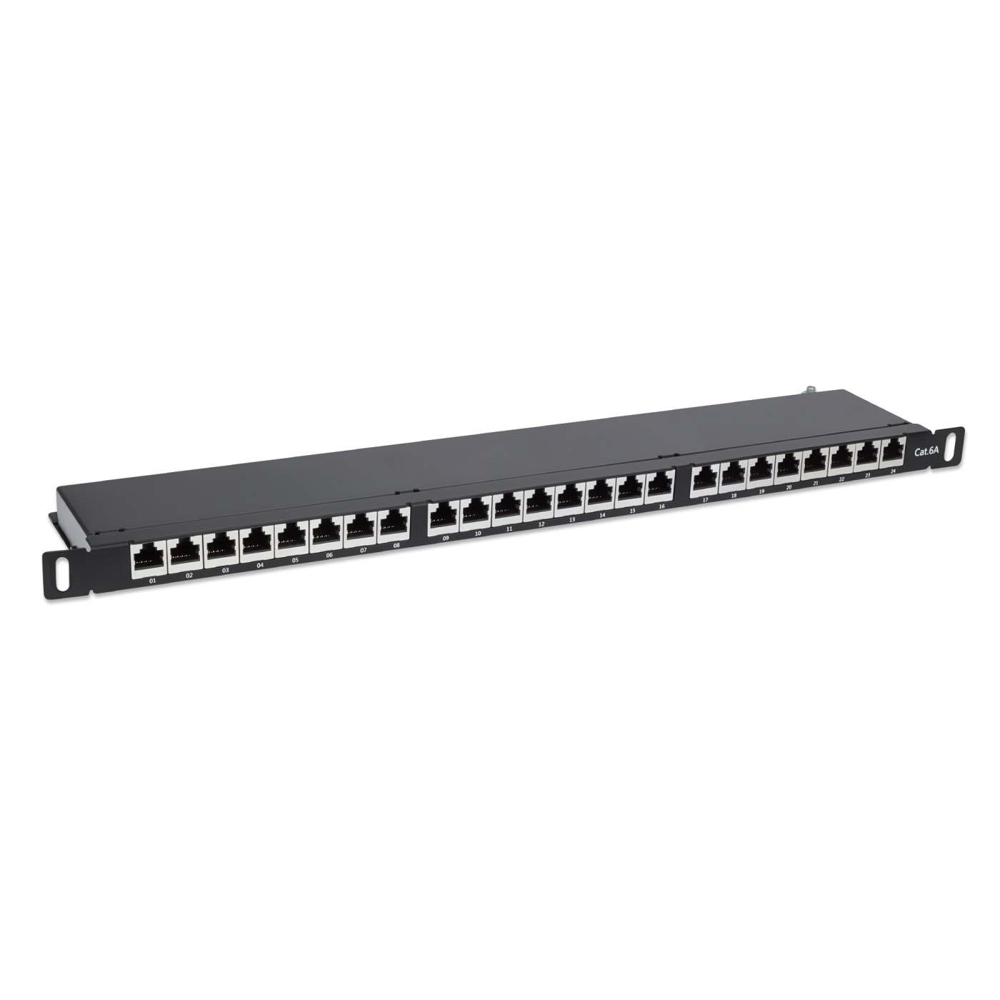 Cat6a 10G Shielded 24-Port Patch Panel, 0.5U Image 3