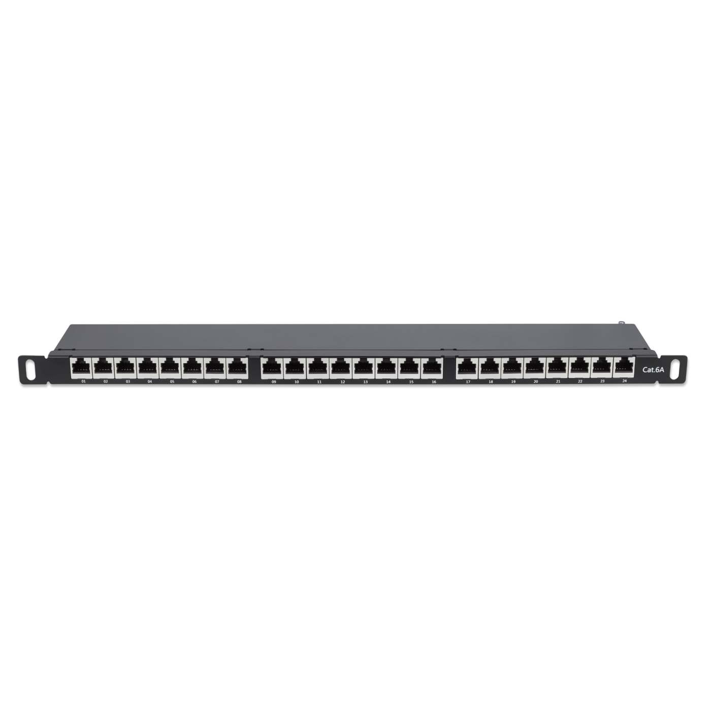 Cat6a 10G Shielded 24-Port Patch Panel, 0.5U Image 4