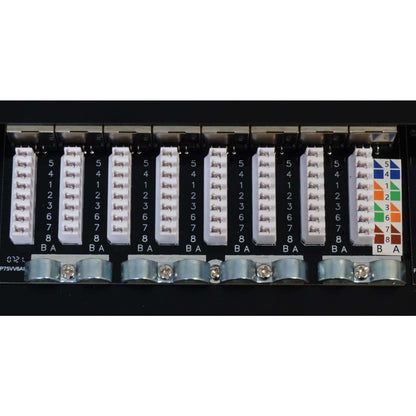 Cat6a 10G Shielded 24-Port Patch Panel, 0.5U Image 7