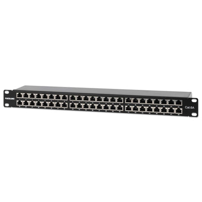 Cat6a 10G Shielded 48-Port Patch Panel, 1U Image 1