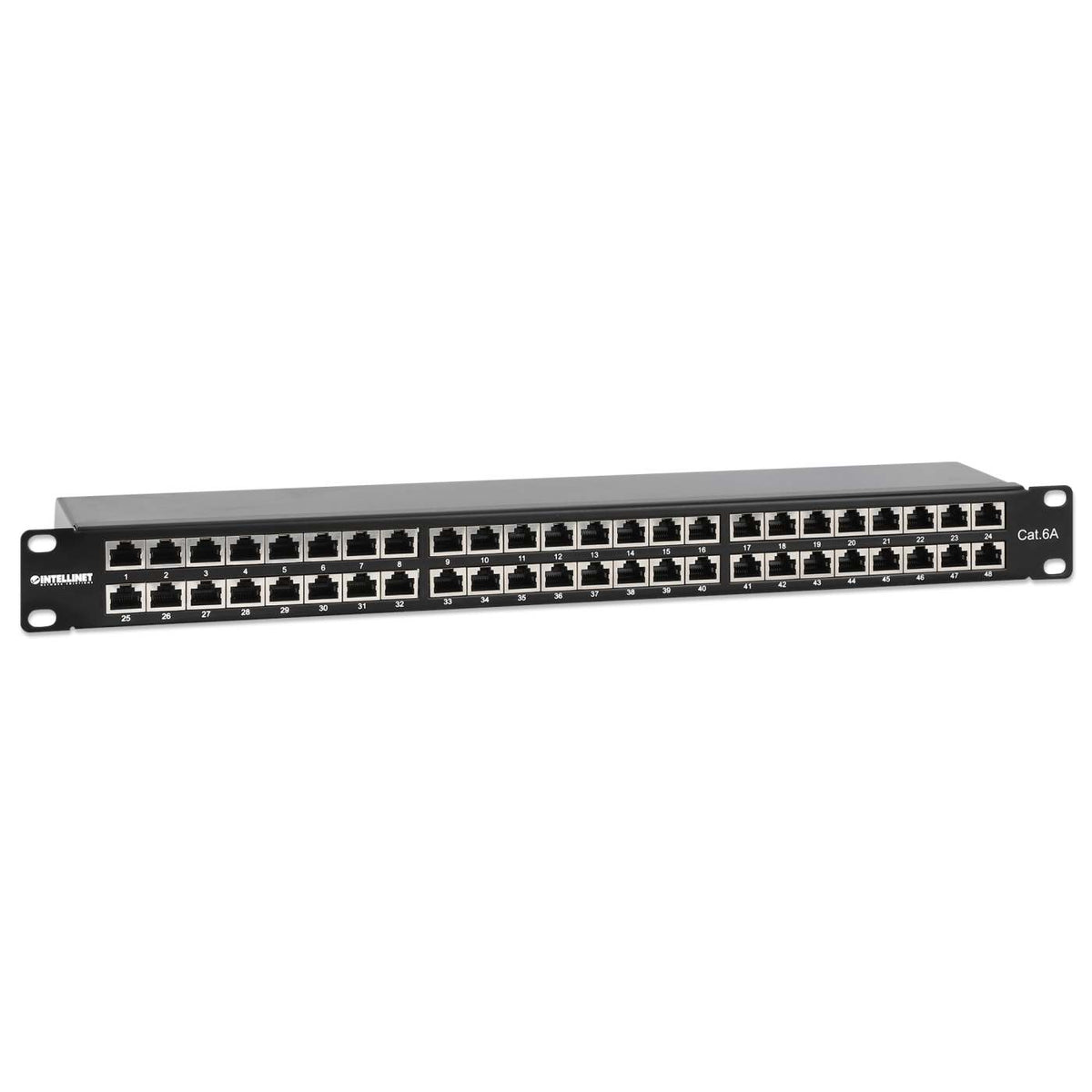 Cat6a 10G Shielded 48-Port Patch Panel, 1U Image 2
