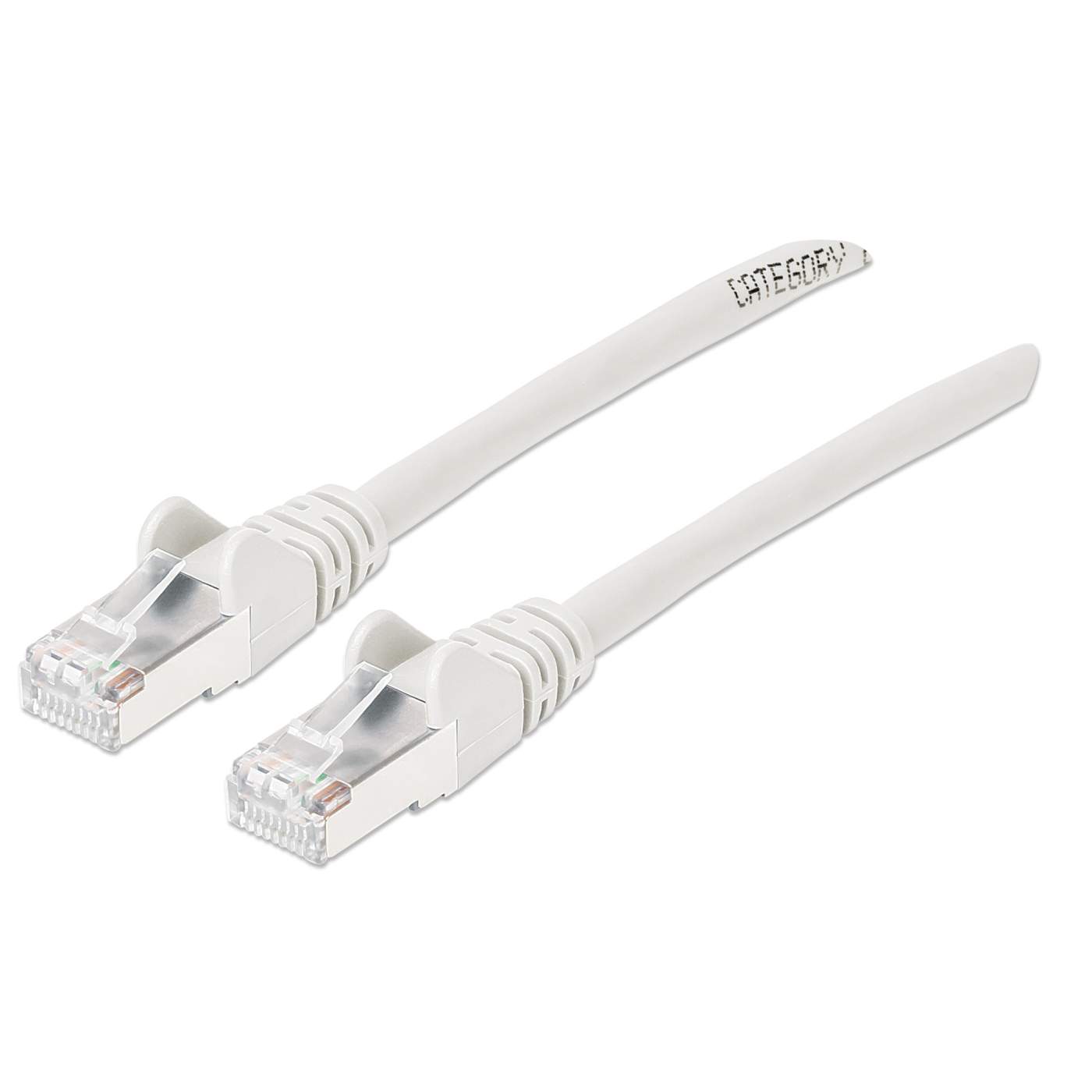 Cat6a S/FTP Network Patch Cable, 14 ft., White Image 1