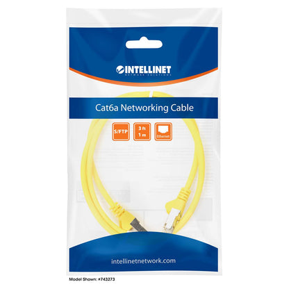 Cat6a S/FTP Network Patch Cable, 14 ft., Yellow Packaging Image 2