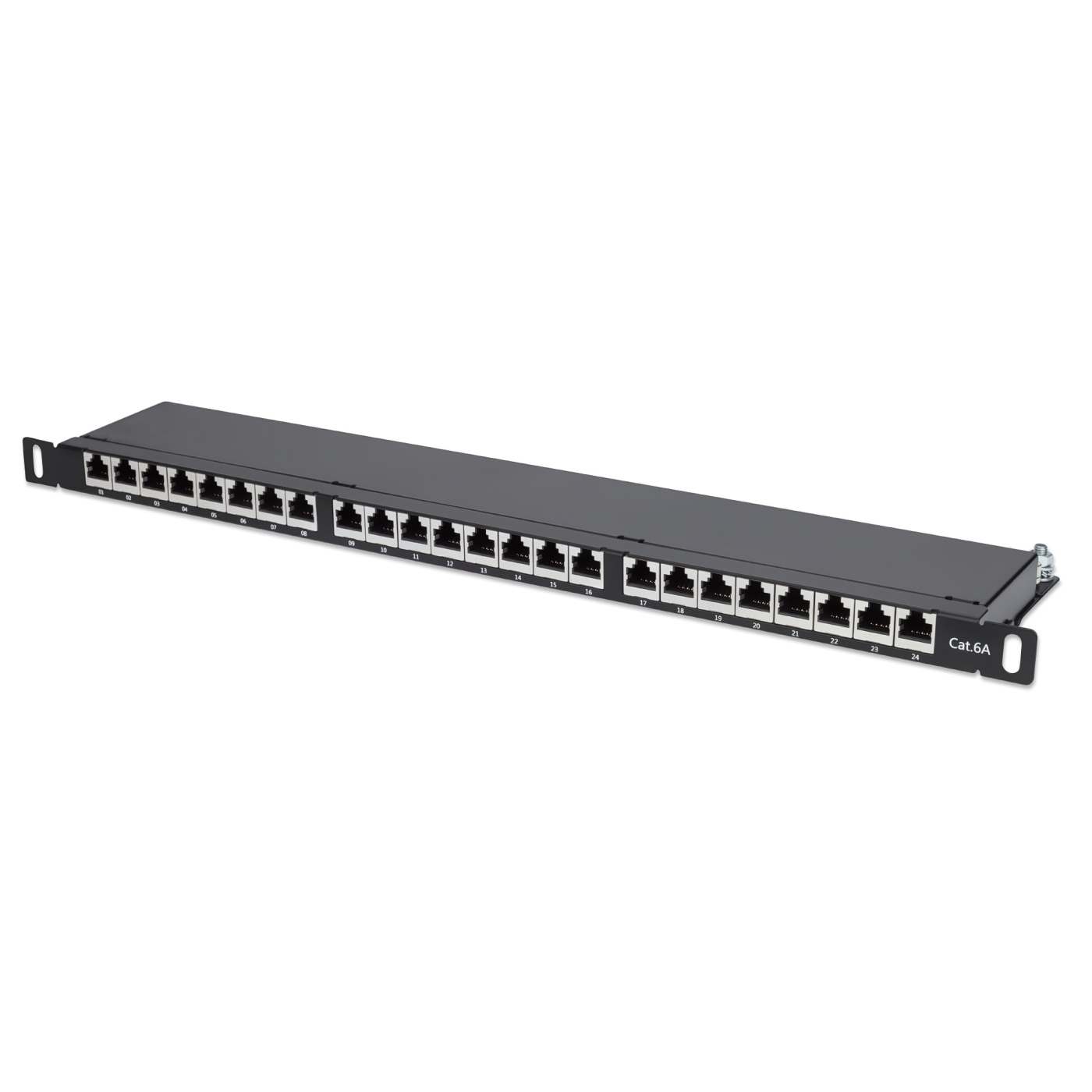 Cat6a Shielded Half-U Patch Panel Image 1