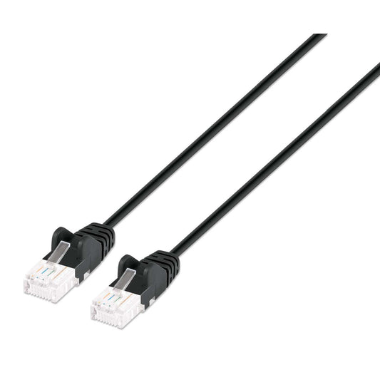 Cat6a U/UTP Slim Network Patch Cable, 1 ft., Black Image 1