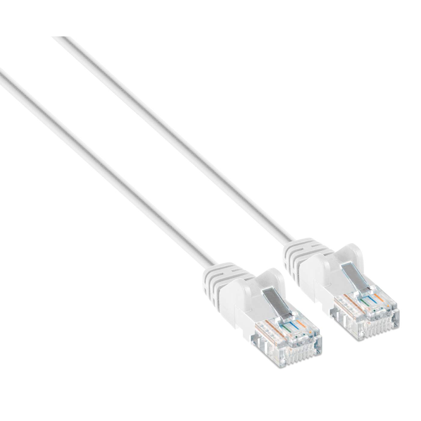 Cat6a U/UTP Slim Network Patch Cable, 1 ft., White Image 2