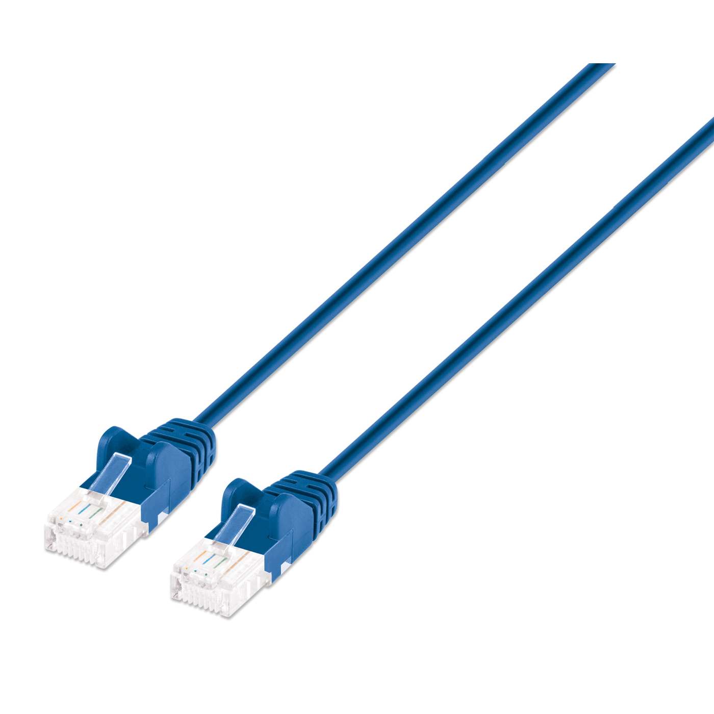Cat6a U/UTP Slim Network Patch Cable, 10 ft., Blue Image 1