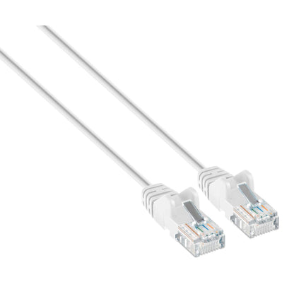 Cat6a U/UTP Slim Network Patch Cable, 10 ft., White Image 2