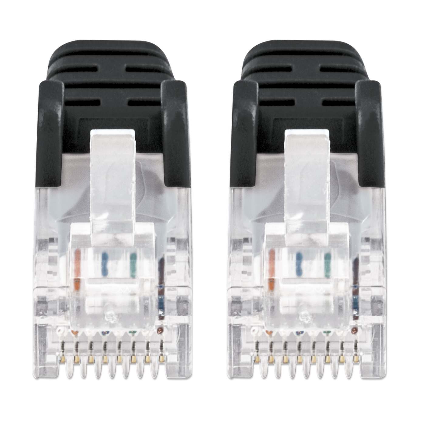 Cat6a U/UTP Slim Network Patch Cable, 7 ft., Black Image 3