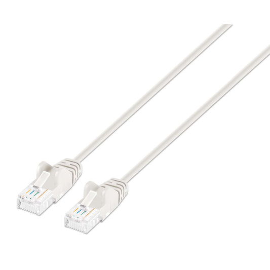 Cat6a U/UTP Slim Network Patch Cable, 7 ft., White Image 1