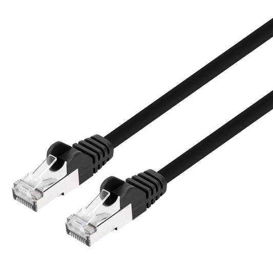 Cat8.1 S/FTP Network Patch Cable, 1 ft., Black Image 1