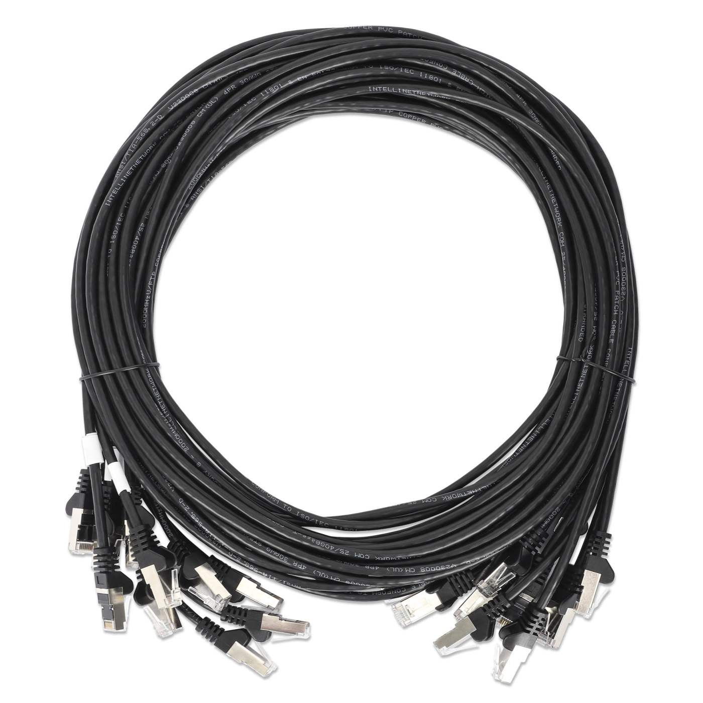 Cat8.1 U/FTP Slim Network Patch Cable, 0.5 ft., Black, 10-Pack Image 7