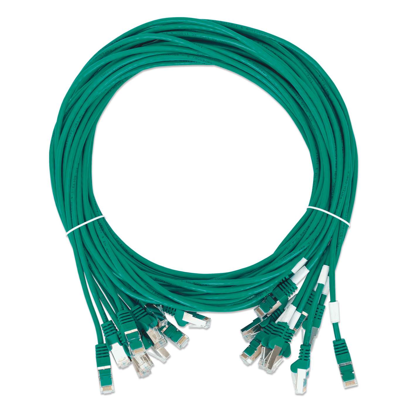 Cat8.1 U/FTP Slim Network Patch Cable, 14 ft., Green, 10-Pack Image 7