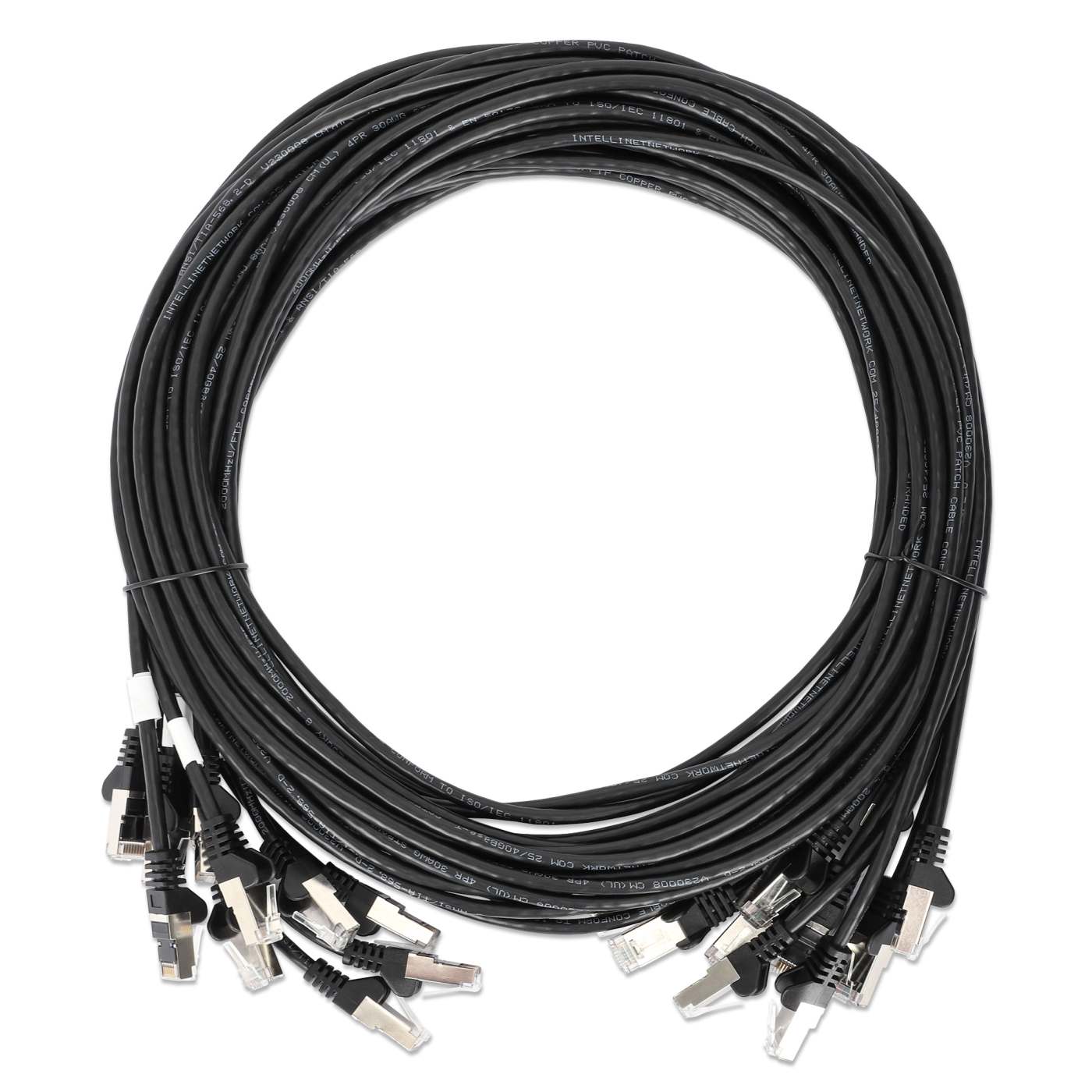 Cat8.1 U/FTP Slim Network Patch Cable, 1.5 ft., Black, 10-Pack Image 7