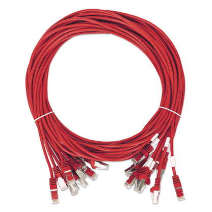Cat8.1 U/FTP Slim Network Patch Cable, 1.5 ft., Red, 10-Pack Image 7