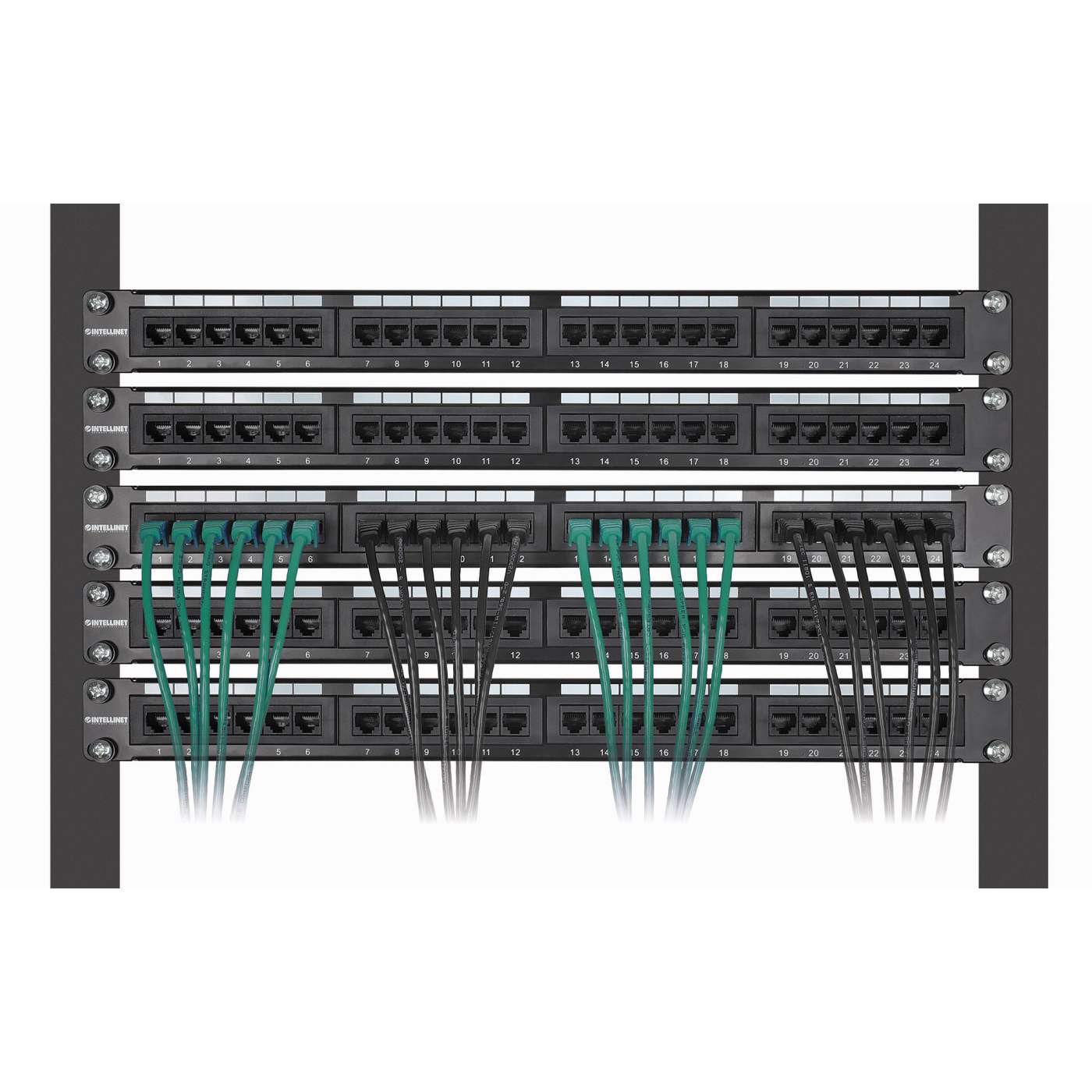 Cat8.1 U/FTP Slim Network Patch Cable, 3 ft., Green, 10-Pack Image 6