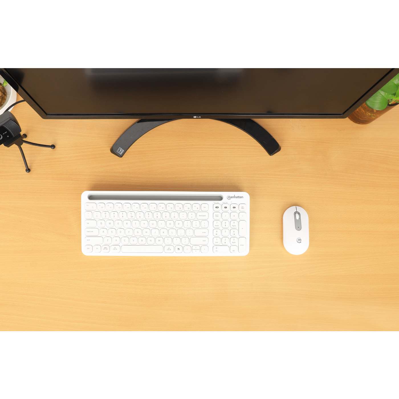 Dual-Mode Multipoint Wireless Keyboard and Mouse Combo Set Image 7