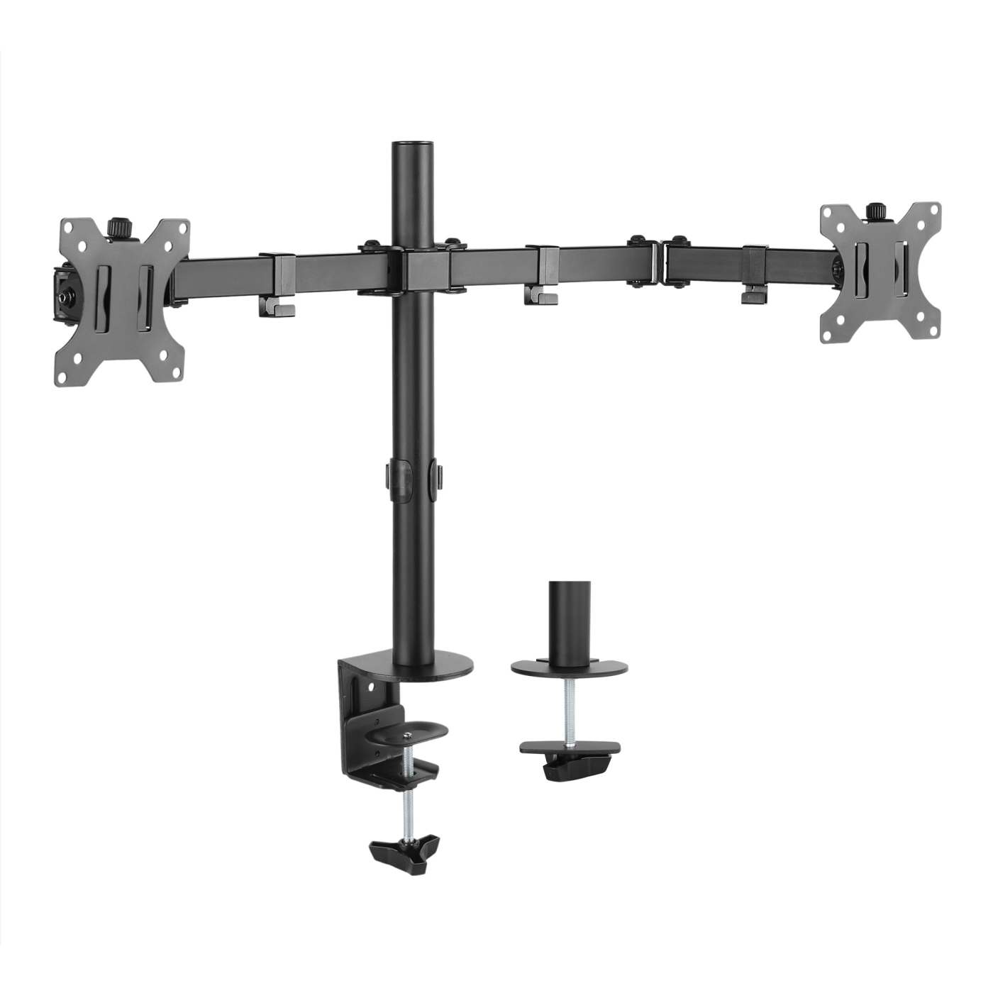 Dual Monitor Mount with Double-Link Swing Arms, for 13" to 32" Displays Image 3