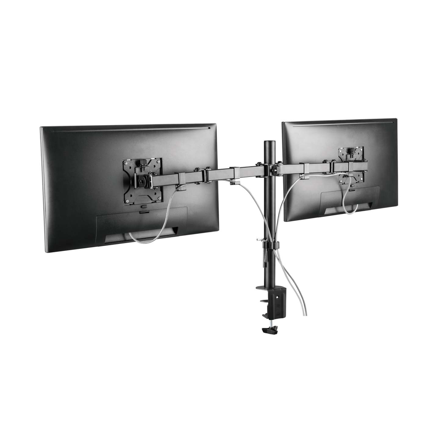 Dual Monitor Mount with Double-Link Swing Arms, for 13" to 32" Displays Image 7