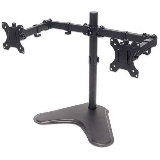 Dual Monitor Stand with Double-Link Swing Arms, for 13" to 32" Displays Image 1