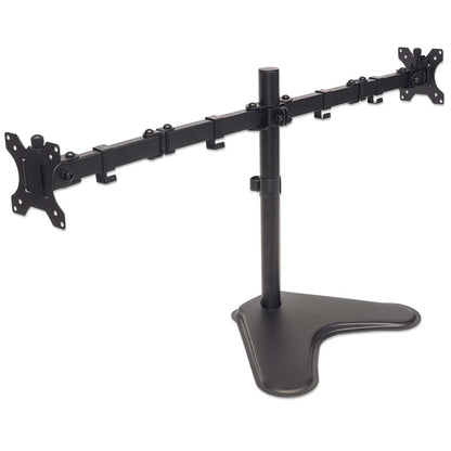 Dual Monitor Stand with Double-Link Swing Arms, for 13" to 32" Displays Image 4