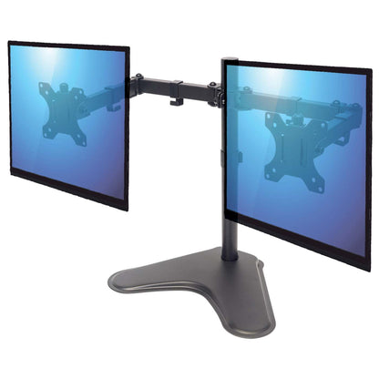 Dual Monitor Stand with Double-Link Swing Arms, for 13" to 32" Displays Image 6