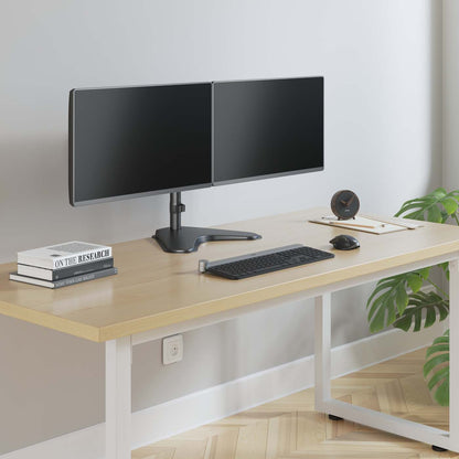 Dual Monitor Stand with Double-Link Swing Arms, for 13" to 32" Displays Image 9