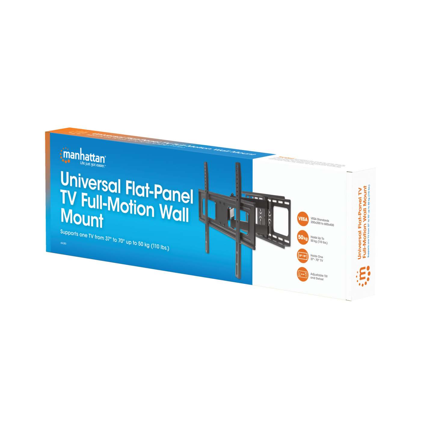 Full-Motion TV Wall Mount, for 37" to 70" Displays Packaging Image 2