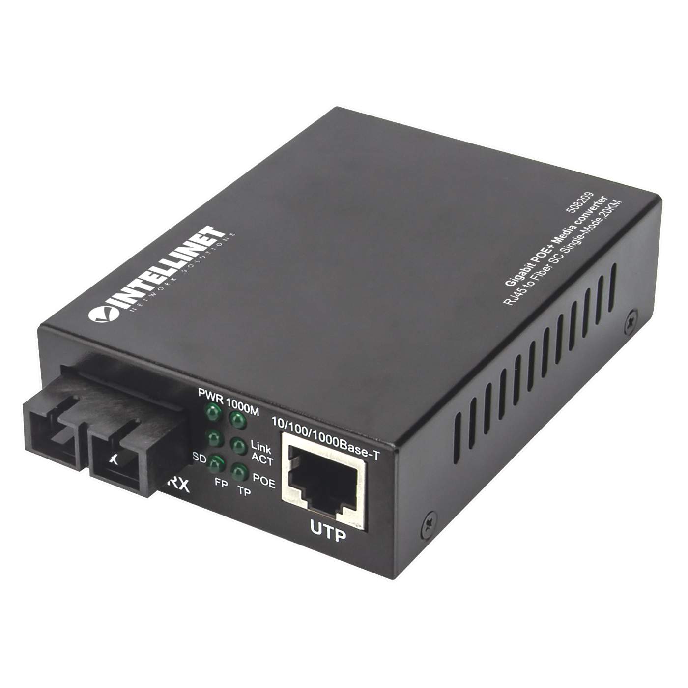 Gigabit PoE+ Media Converter Image 1