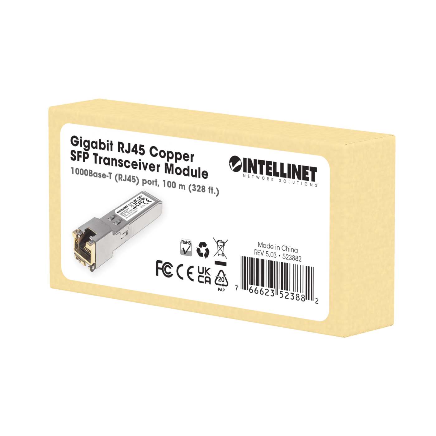 Gigabit RJ45 Copper SFP Transceiver Module Packaging Image 2