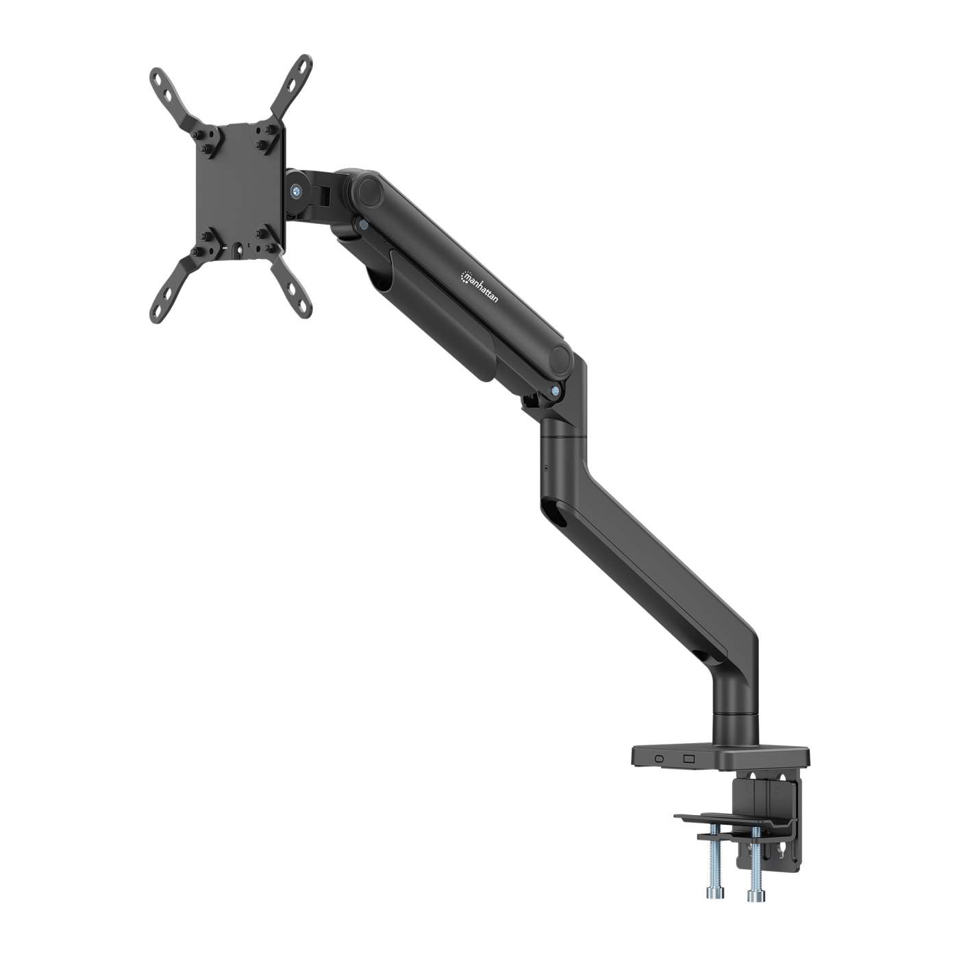 Heavy-Duty Aluminum Mechanical Spring Single Monitor Desk Mount,  for 17" to 49" Displays Image 1