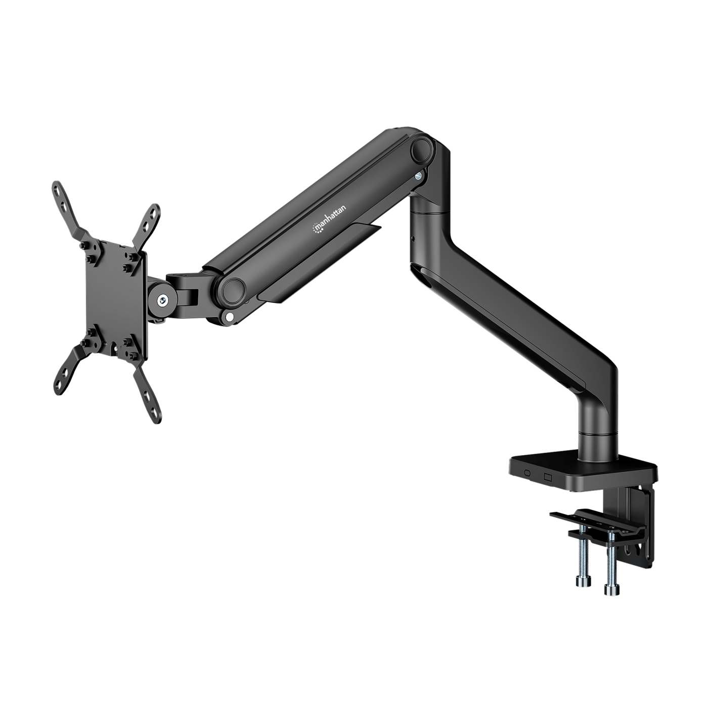 Heavy-Duty Aluminum Mechanical Spring Single Monitor Desk Mount,  for 17" to 49" Displays Image 8