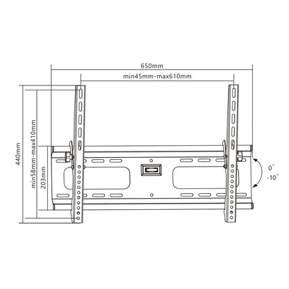 Heavy-Duty Large-Screen Tilting TV Wall Mount, for 37" to 70" Displays Image 7