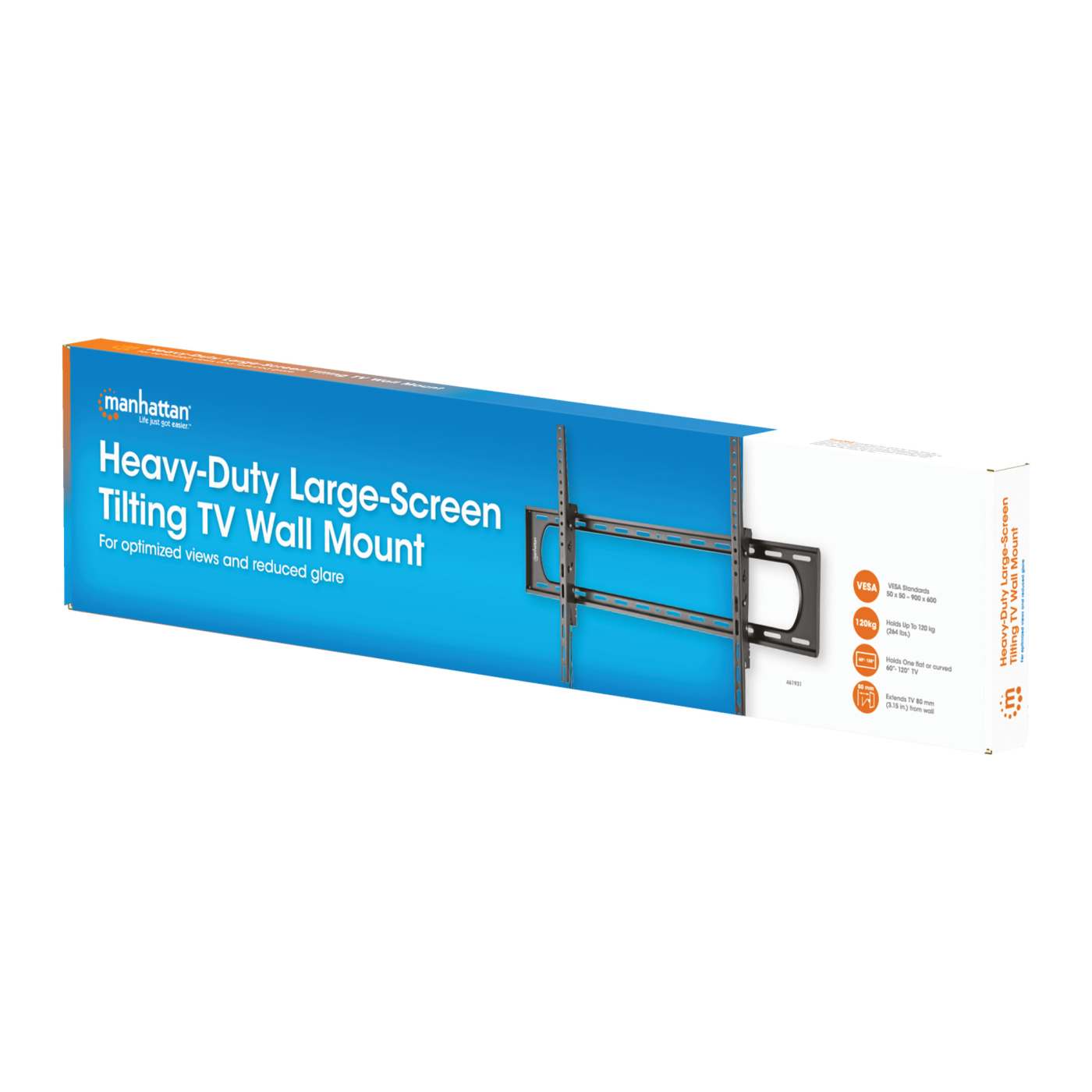 Heavy-Duty Large-Screen Tilting TV Wall Mount, for 60" to 120" Displays Packaging Image 2