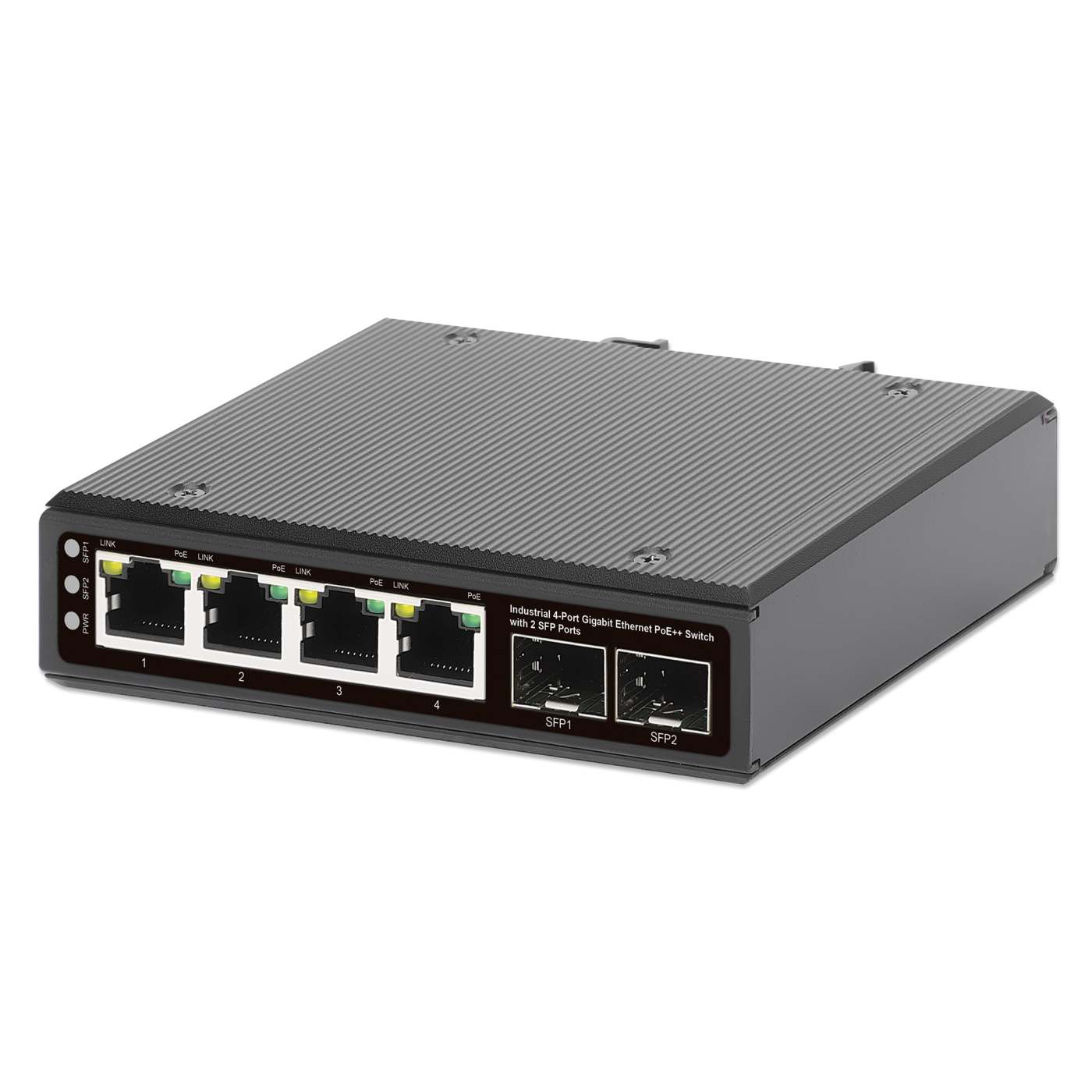 Industrial 4-Port GbE PoE++ Switch w/ 2 SFP Ports (508995) – IC ...