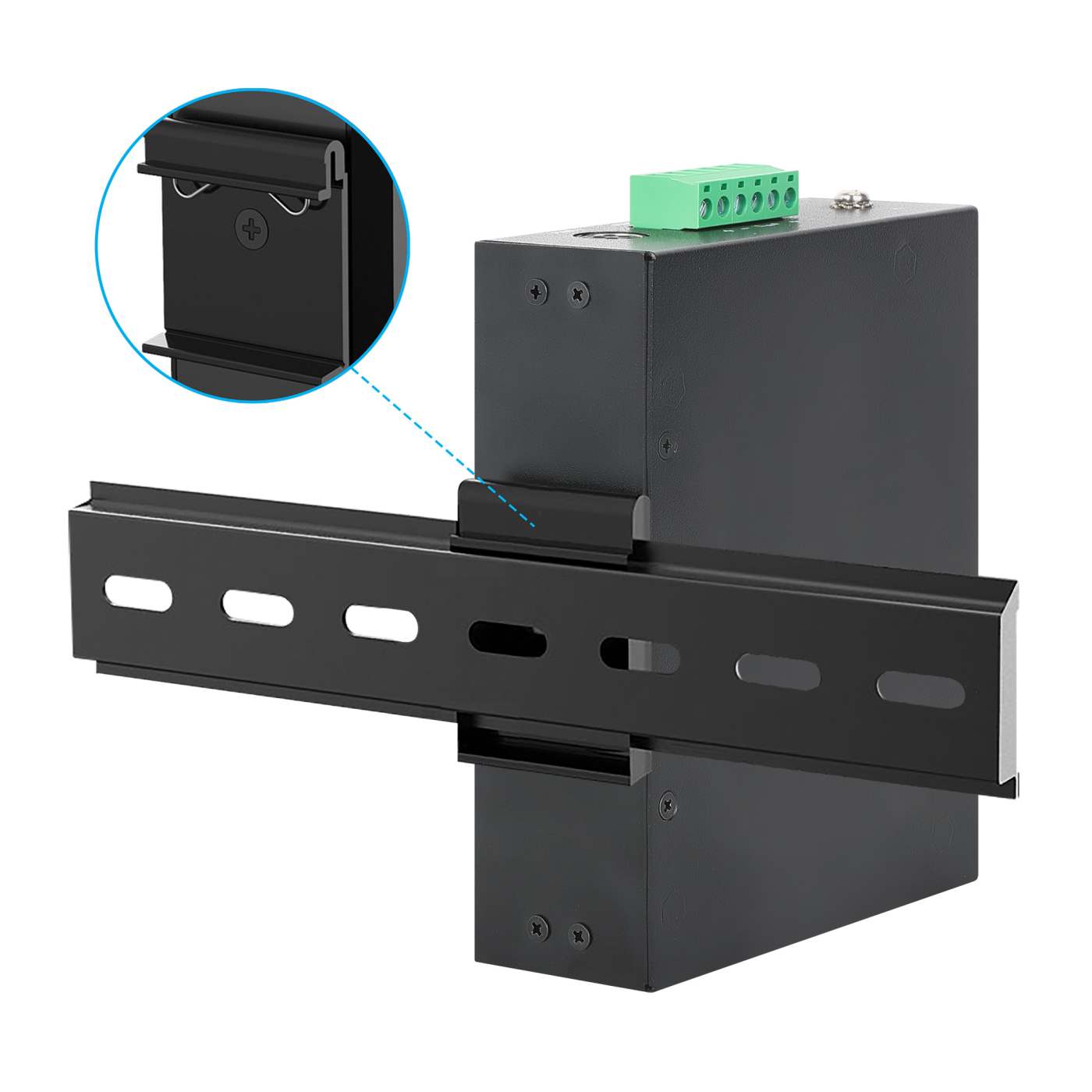 Industrial 6-Port PoE+ Switch with 5 Gigabit Ethernet Ports and 1 SFP Uplink Image 9