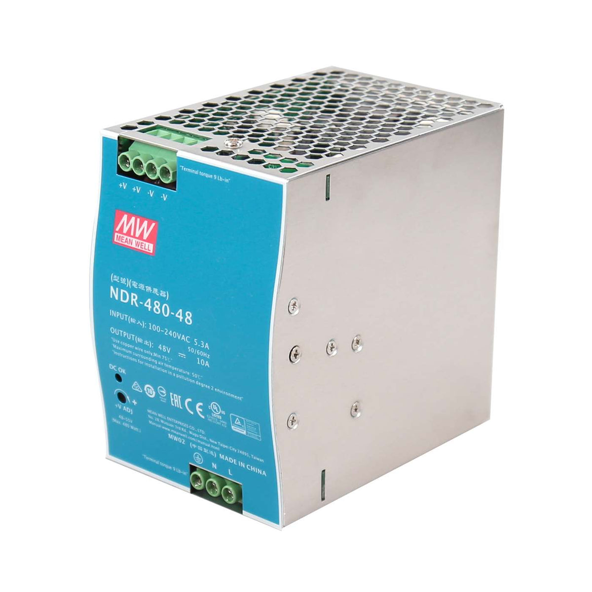 Industrial DIN-Rail Mount Power Supply Unit (PSU) 480W Image 1