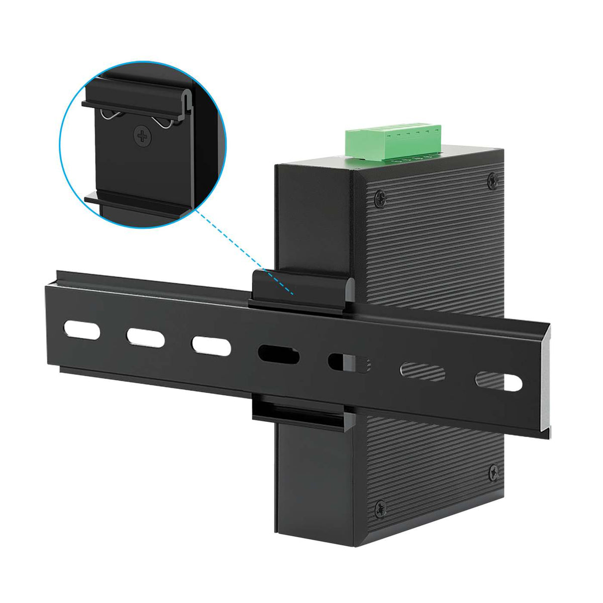 Industrial Gigabit Media Converter and PoE+ Injector 30W Image 10